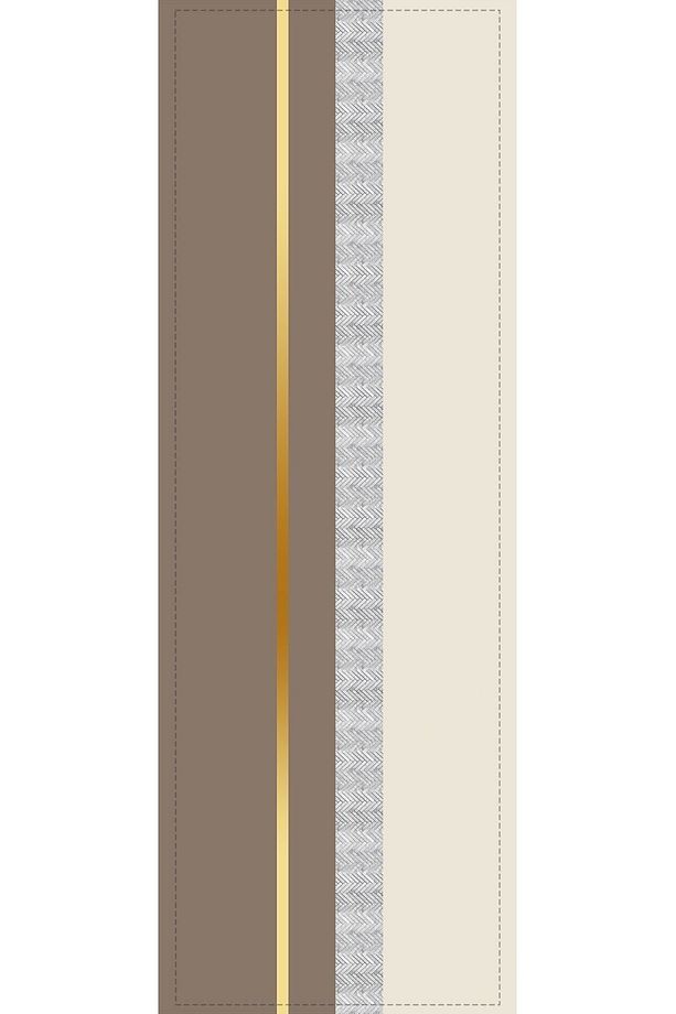 Bej Dokuma Kumaş Premium Tay Tüyü Leke Tutmaz Masa Örtüsü Runner 40x140cm Rnr488 - 2