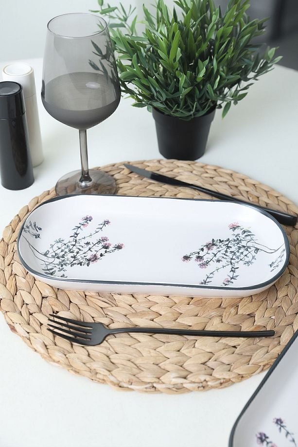 Çiçek Bahçesi Noyan Kayık Tabak 28 Cm 2 Adet 18938 - 2