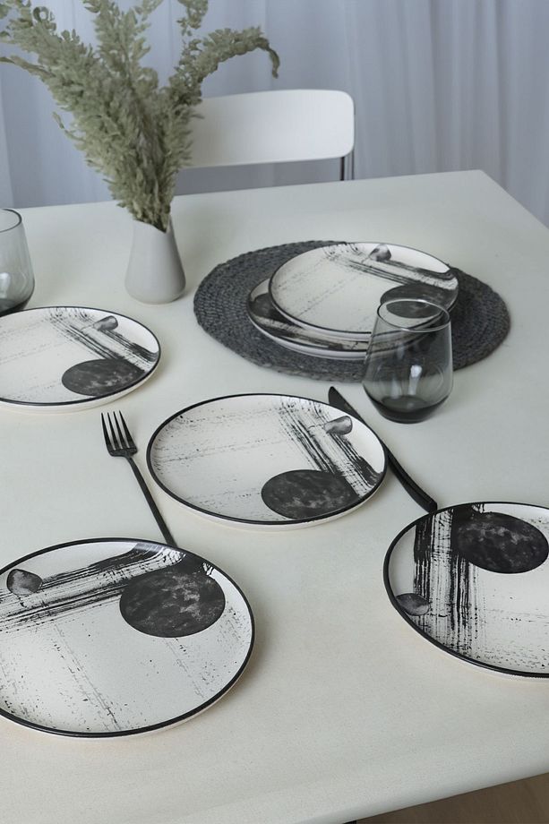 Shadowy Nordic Pasta Tabağı 22 Cm 6 Adet 21783 - 2