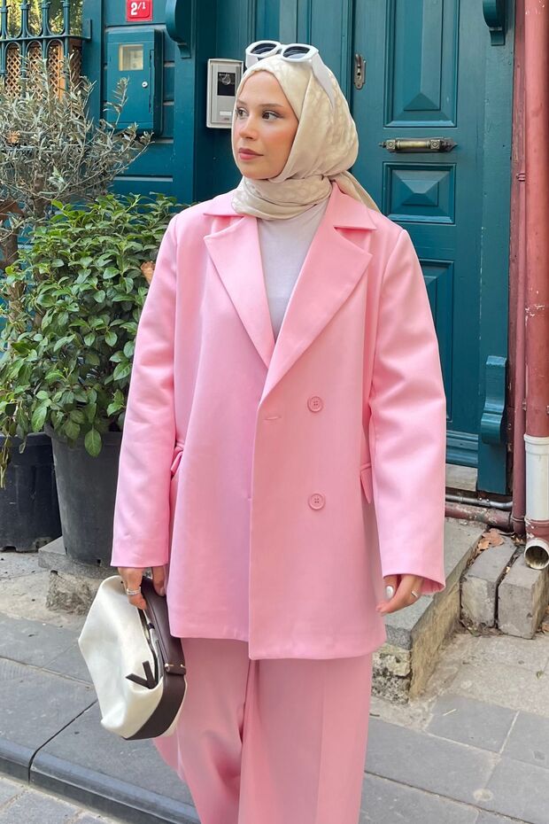 Oversize Blazer Takım - 2