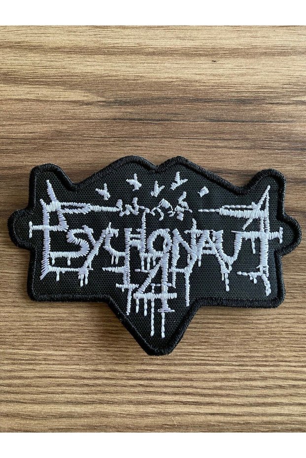 Psychonaut 4,Musical Band Logo Patch,Peach,Mix and Jeans Patch
