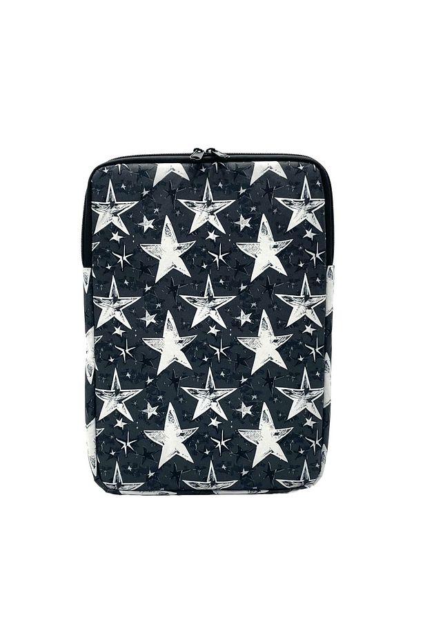 13-14'' Inç Yıldız Desen Gri Unisex Laptop/macbook/bilgisayar/notebook Kılıfı/çantası - 4