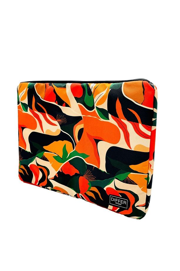 15-15.6'' Inç Turuncu Soyut Desen Unisex Su Geçirmez Laptop/macbook/notebook Kılıfı/çantası - 1