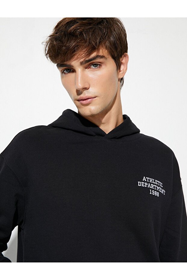Erkek Kapşonlu Sweat - 1