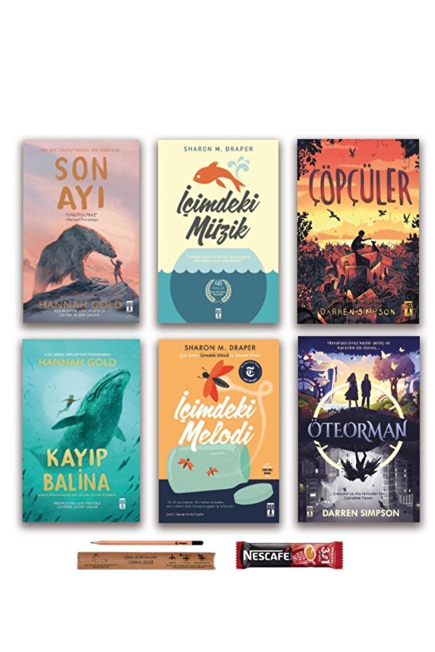 Içimdeki Müzik - Içimdeki Melodi - Son Ayı - Kayıp Balina - Çöpçüler - Öteorman Set 6 Kitap