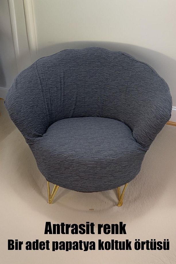 Koltuk Örtüsü Papatya Koltuk Kılıfı, Oval Koltuk Örtüsü, Berjer Koltuk Örtüsü - 1