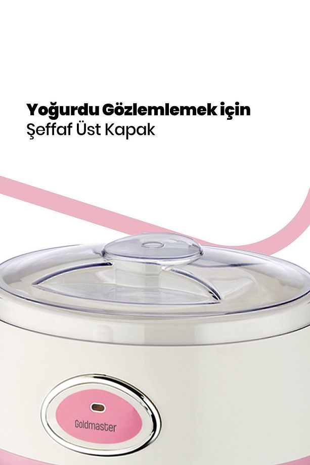 Maya 1 Litre Kapasiteli Paslanmaz Çelik Yoğurt Yapma Makinesi - 5