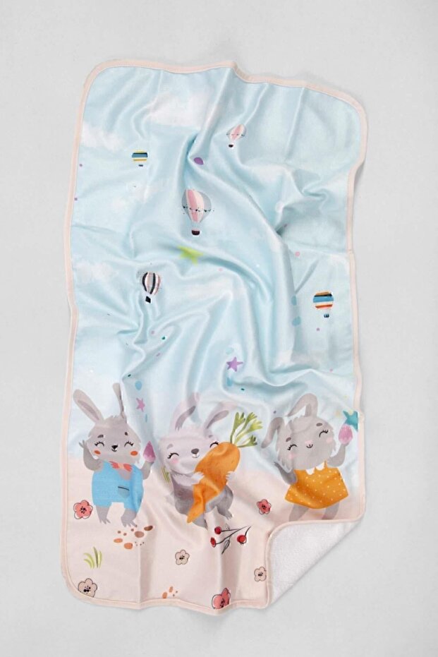 Rabbit Family 100% Cotton Baby Towel Printed 50X90 cm