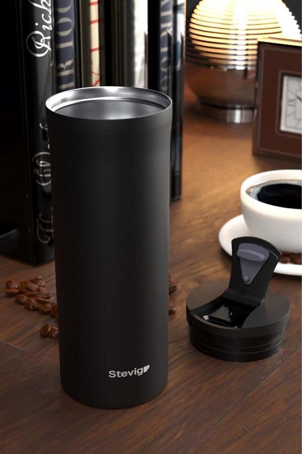 2 Go Paslanmaz Çelik Termos Bardak 400 ml St-201 Travel Mug - 4
