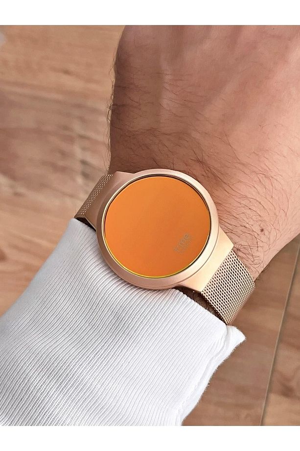 Rose Ve Renkli Cam Çelik Hasır Kordon Time Watch Tw.143.2rrr Unisex Kol Saati - 5