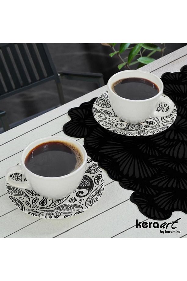 Kera 4 parça Çay Fincan Seti 2 Kişilik - 1