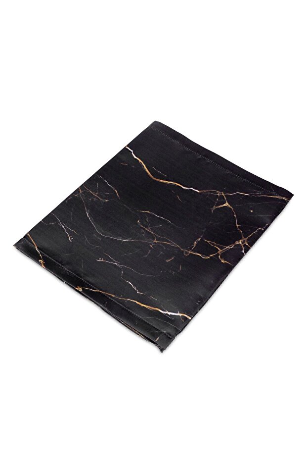 Marble Pattern Satin Runner - 4