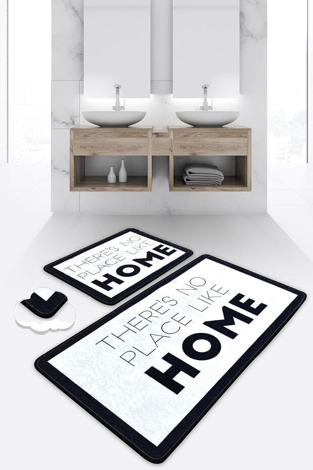 Like Home 60X100 50X60 Non-Slip Base 2-Piece Bathroom Mat Set