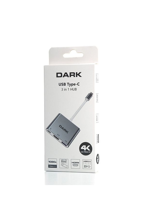 3 In 1 Usb3.1 Type C Erkek Hdmi Dönüştürücü (4k Uhd 60hz) / Usb 3.1 Type C Şarj Dönüştürücü - 7