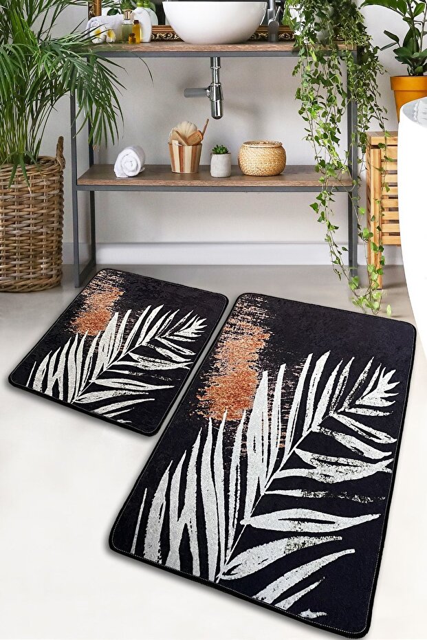 Glamor Set of 2 Bathroom Rugs