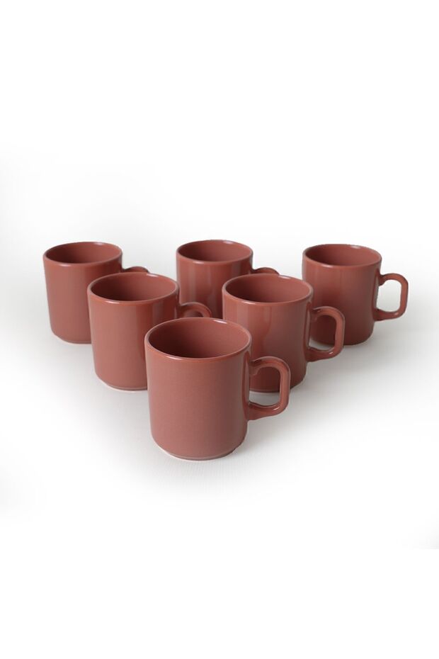 Kızıl Kahve Formart Kupa 8 Cm 6 Adet 607 - 2