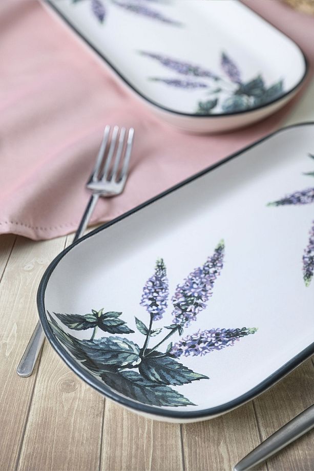 Çiçek Bahçesi Noyan Kayık Tabak 28 Cm 2 Adet 18939 - 3