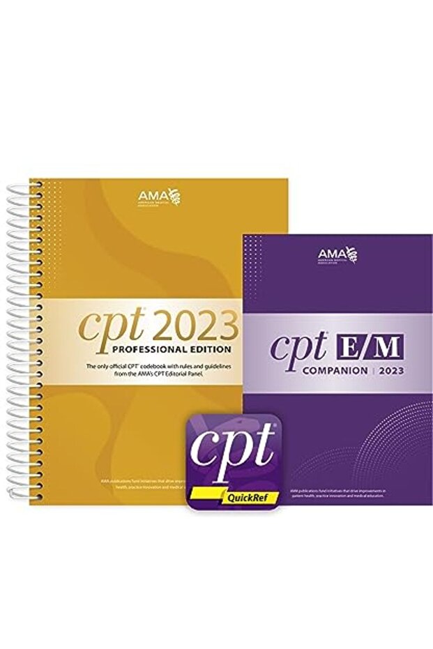 Cpt Professional 2023 And Em Companion 2023 And Cpt Quickref App Bundle