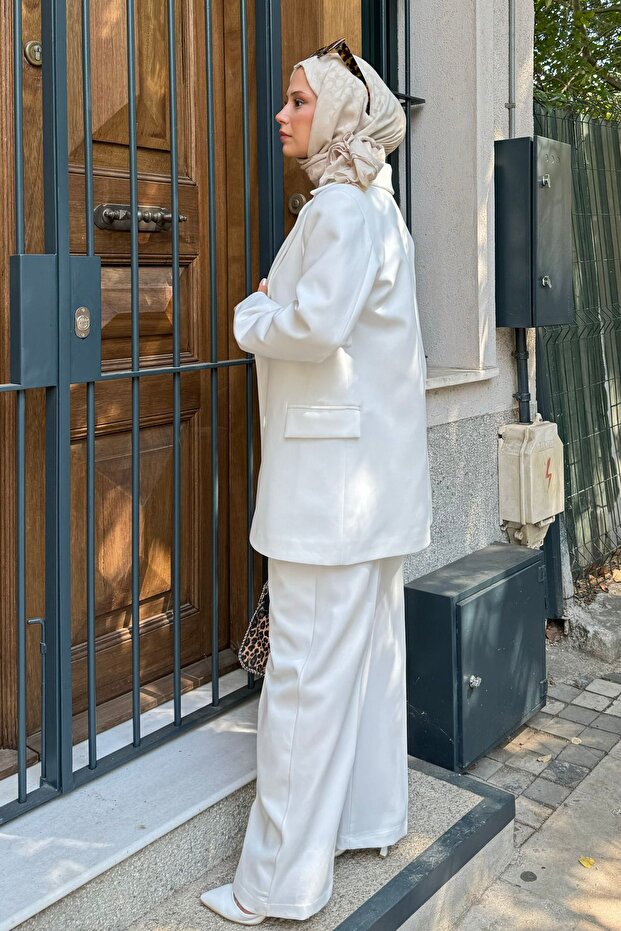 Oversize Blazer Takım - 5