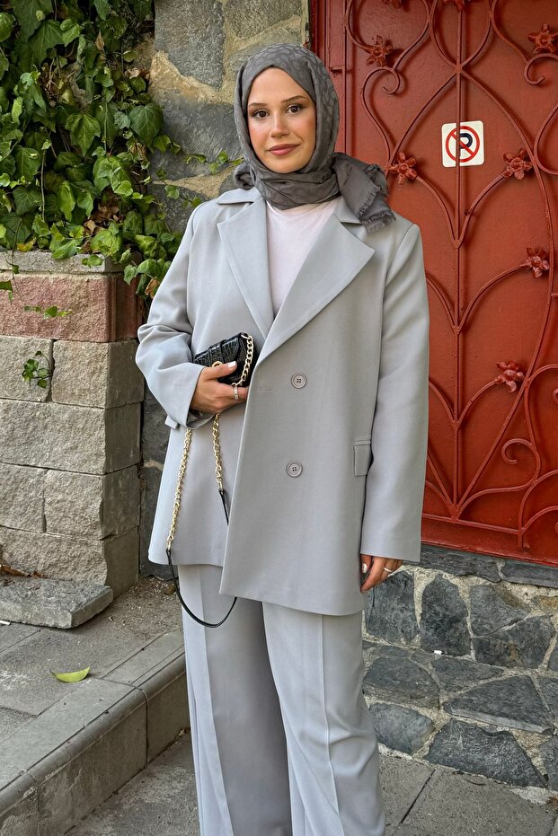 Oversize Blazer Takım - 2