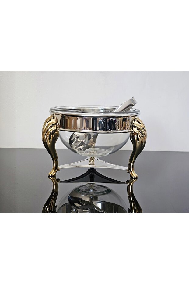 Gold Silver Salad Serving Set - 2