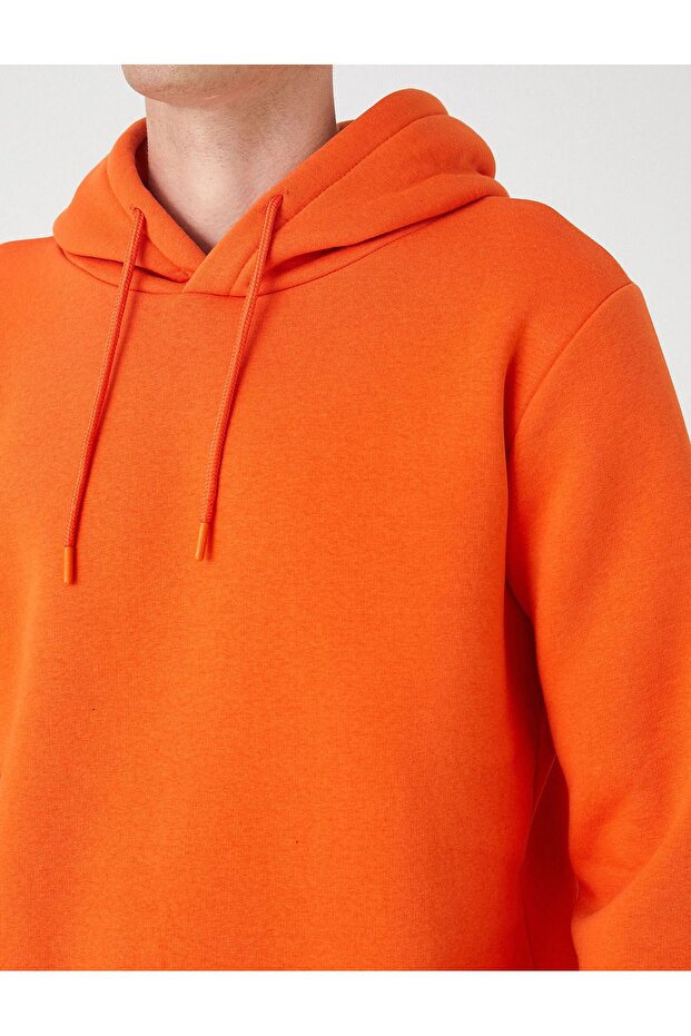 Erkek Basic Kapşonlu Sweat - 5