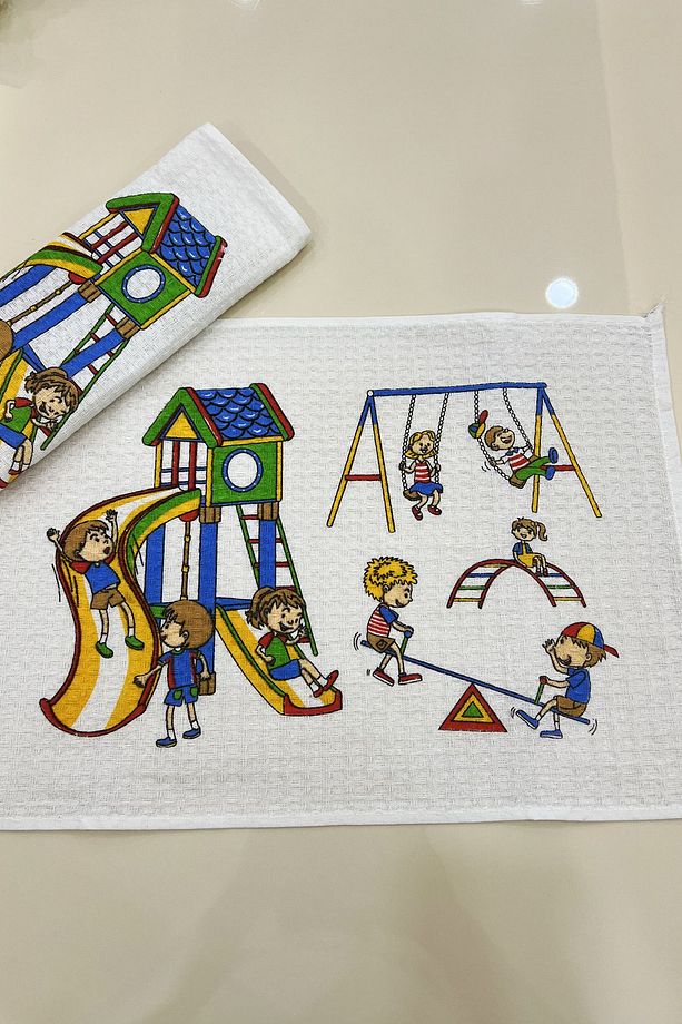 2 Adet 35x45 Yıkanabilir Ilkokul Ve Okul Öncesi Beslenme Örtüsü/bezi_1037-a - 2