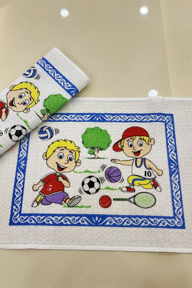 2 Adet 35x45 Yıkanabilir Ilkokul Ve Okul Öncesi Beslenme Örtüsü/bezi_1037-a - 2