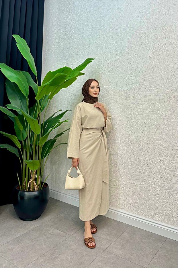 طقم كتان صوفيا بيج - 1