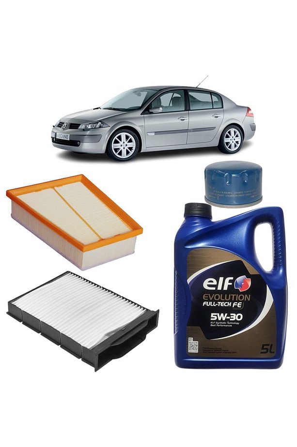 Renault Megane 2 3plus Filtre Bakım Seti 1.5 Dci Elf Yağlı 2002-2005 Kit2093c - 1