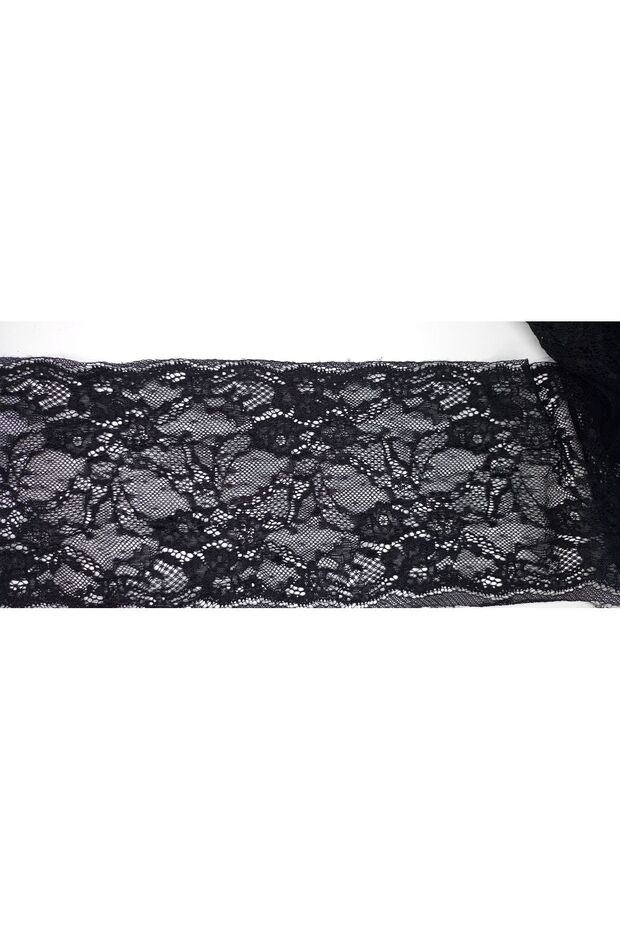 2 Meters Black Lycra Lace Eni16 Cm Collar Sleeve Additional Thickness Adjustable with Cutting
