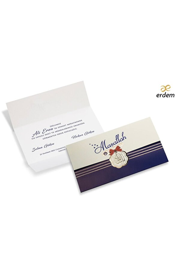 Sünnet Davetiyesi 80949 (50 ADET BASKISIZ) - 2