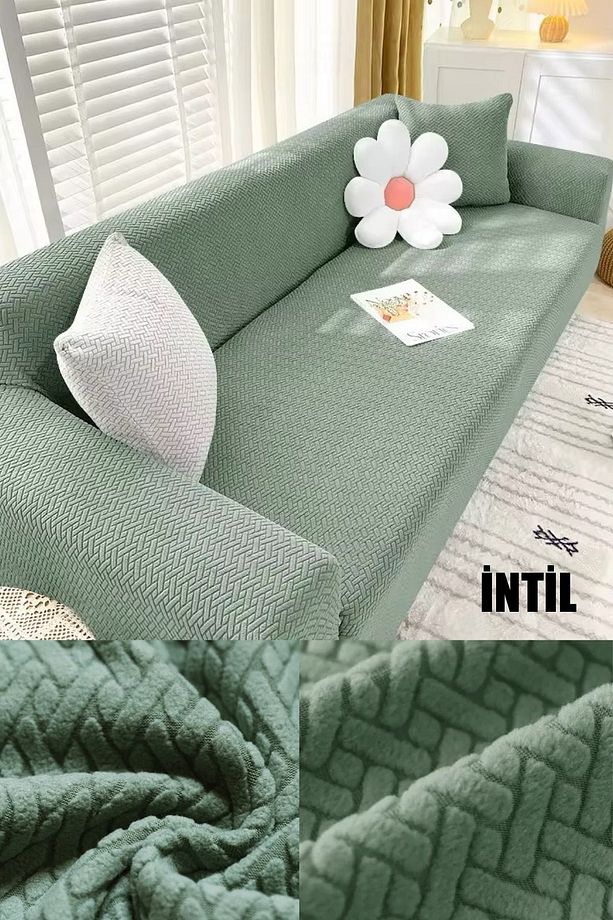 Koltuk Kılıfı Koltuk Örtüsü 3kişilik Koltuk Için 1 Adet Likrali Yüksek Kaliteli Sofa Cover - 2
