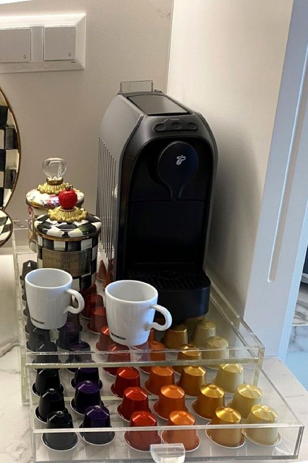 Kapsül Kahve Standı 60 Adet Kapasiteli Kapsül Düzenleyici Stant Organizer ( Şeffaf ) - 7