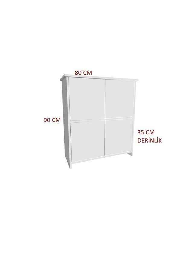 Torre Ayakkabılık,%100 MDF,Kolay Kurulum,ÇokAmaçlı Dolap - 5