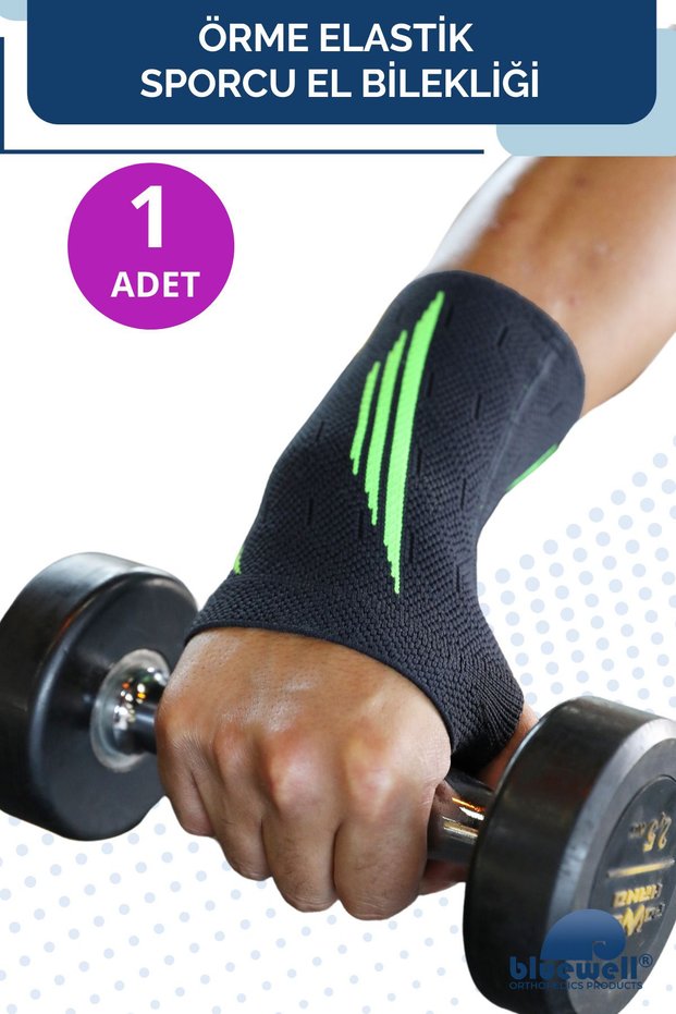 Elastic Knitted Athlete Wrist Protector Support Bandage Running Yoga Fitness Sports Double Sided Wristband