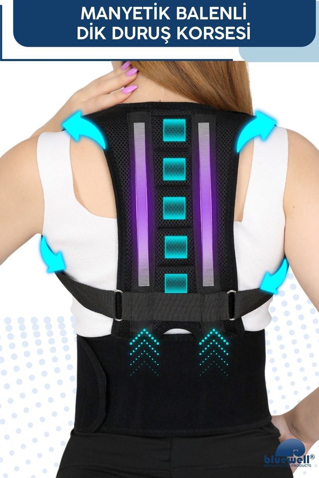 Orthopedic Magnetic Underwire Upright Posture Corset for Women and Men, Anti-Hunchback Adjustable Back and Waist Corset