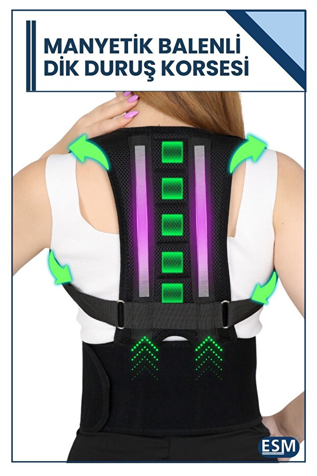 Medical Underwire Magnetic Magnetic Upright Posture Corset Women Men Hunchback Back Shoulder Adjustable Apparatus