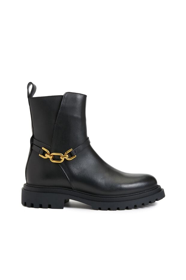 Siyah Kadın Deri Bot - 1