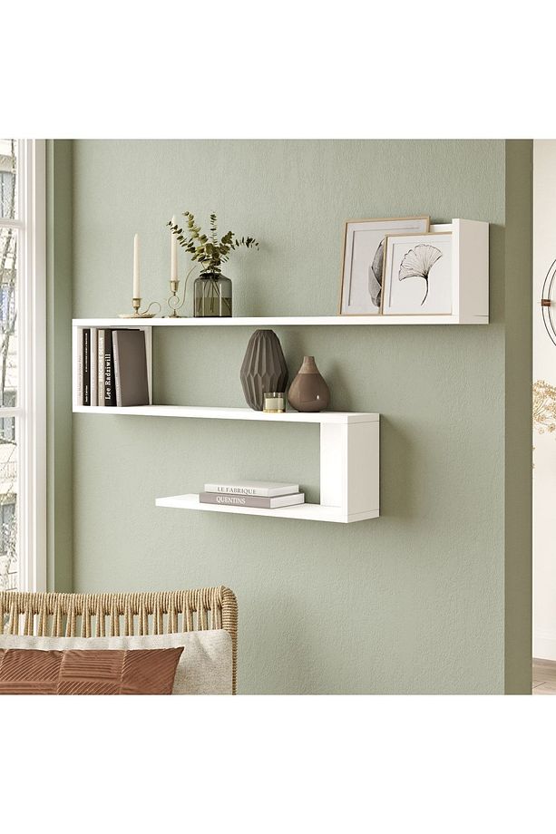 Shelf R10 Modern Duvar Rafı Kitaplık - 2
