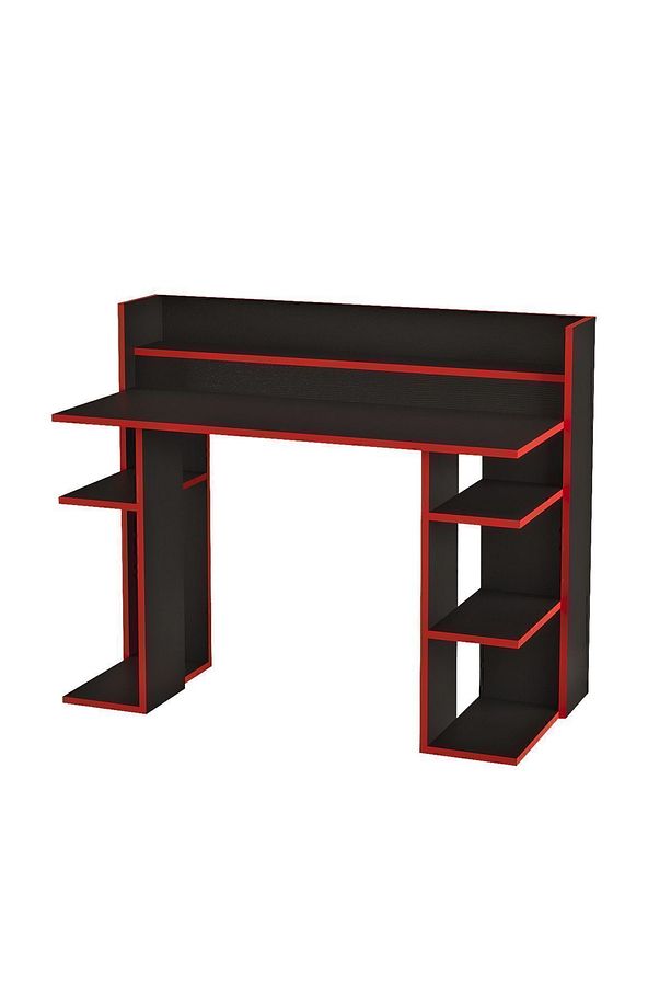 Vader Oyuncu Masası Gaming Çalışma Masası Siyah-Kırmızı VR1-BK - 6