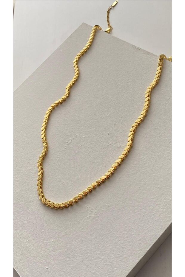 Çelik pul zincir kolye - 1