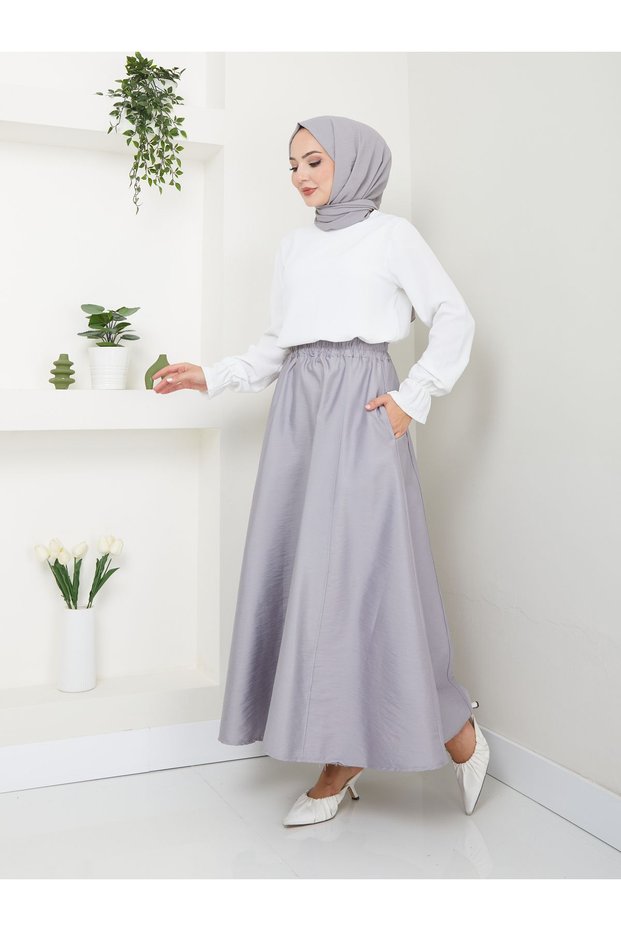 Women's Parachute Skirt with Pocket Detail