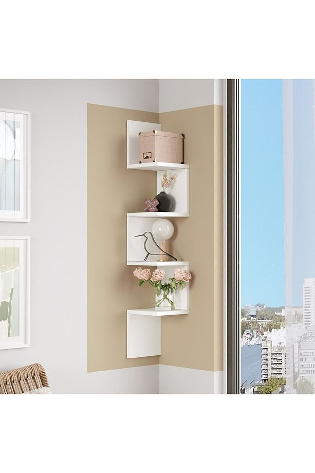 Shelf R9 Modern Duvar Rafı Kitaplık - 1