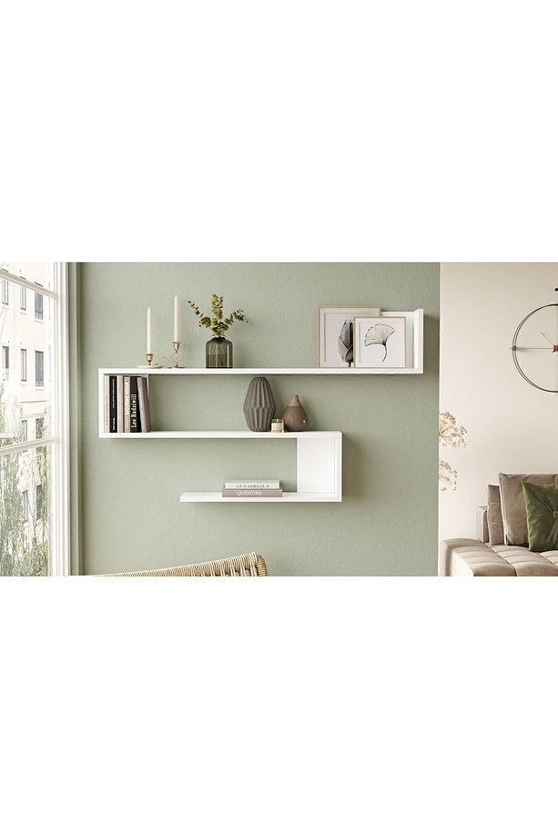 Shelf R10 Modern Duvar Rafı Kitaplık - 3