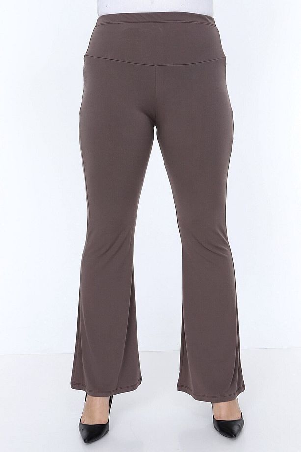 Plna8304 - Sandy Uzun Ispanyol Paça Vizon Pantolon - 1