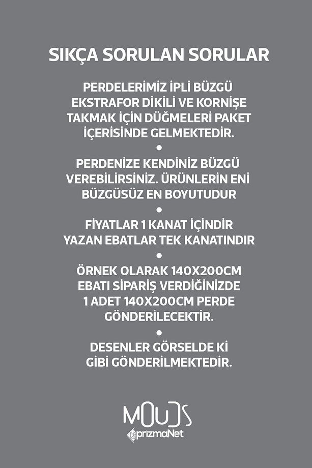 Anatolia 4 Desenli Süet Oturma Odası Salon Fon Perde Baskılı Ekstrafor Büzgü TEK KANAT PRD-1012 - 3