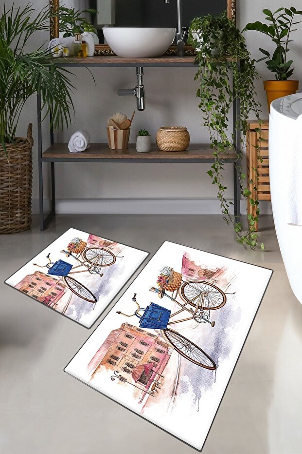 Dance Street Set of 2 Bathroom Rugs Bath Mat