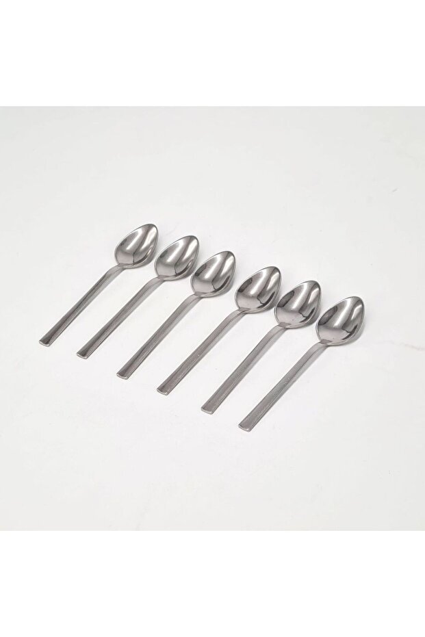 6-Piece Stick-Pattern Teaspoons - 1