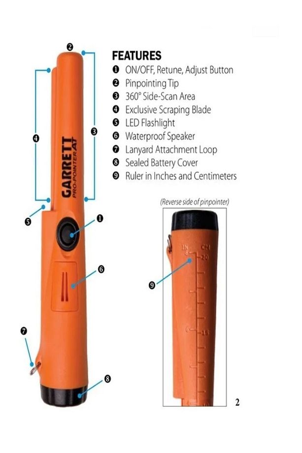 Pro Pointer Dedektör Noktasal Tespit Garrett pointer - 3